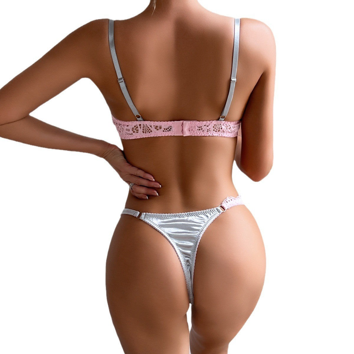 Éclat Pastel – Beugelbeha-set met Kant en Kleurblokken